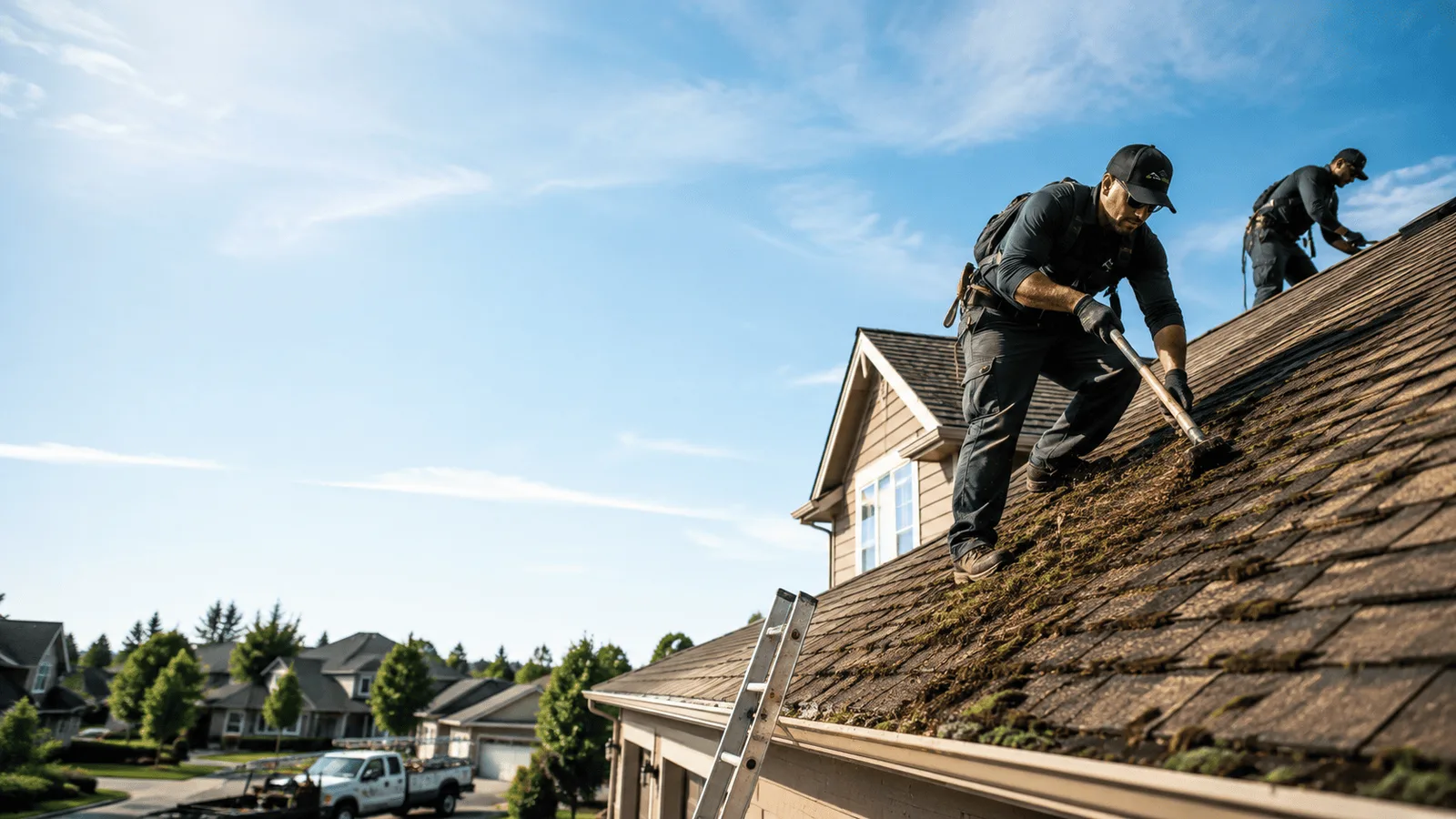 Roof Moss Removal in Eaton, OH near me